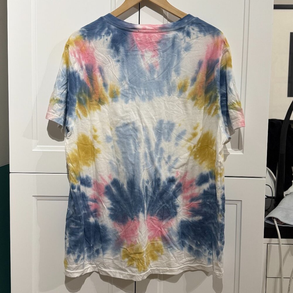 Tie Dye Cotton T-Shirt Short Sleeves Multi XL - Picture 7 of 7